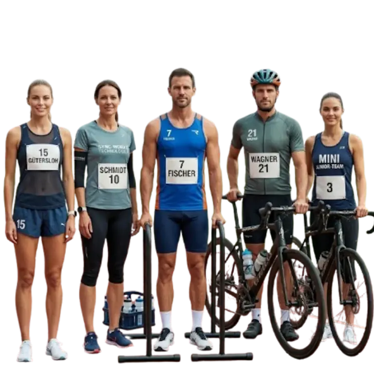 Athletikmode bedruckt für Triathlon