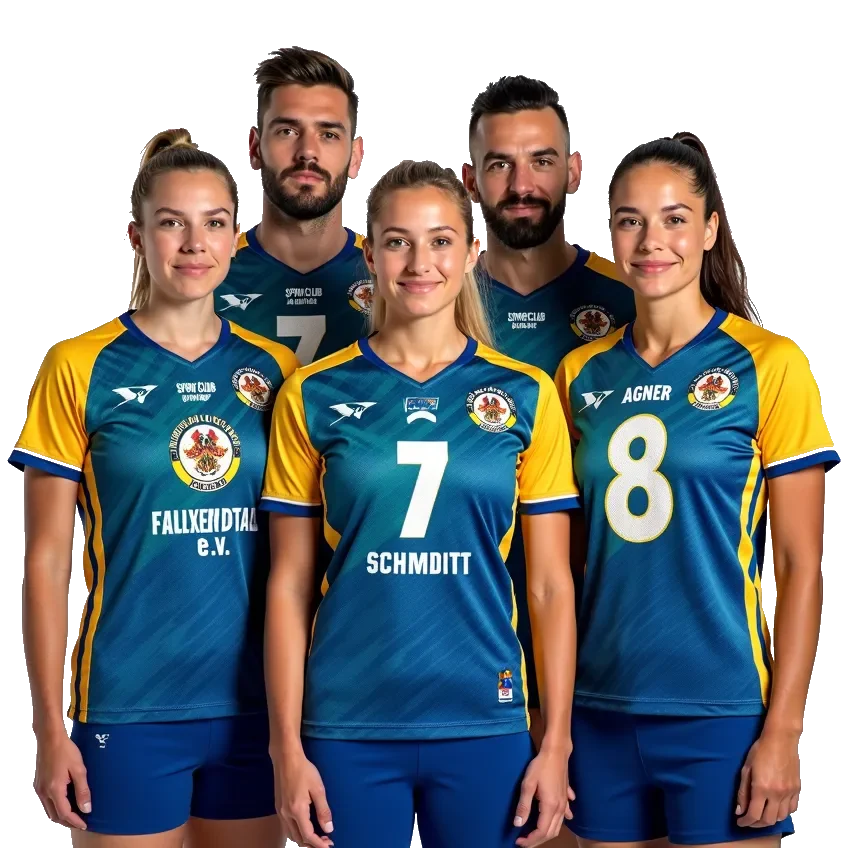 Nahaufnahme Volleyballtrikots Sportverein