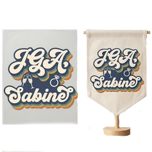 Mockup DTF Print zum selbst bedrucken Tischdecke JGA