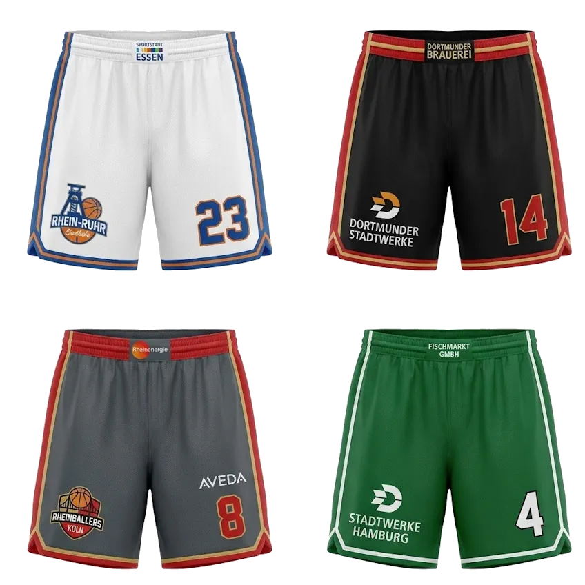 Basketballshorts individuell bedruckt