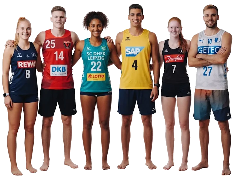 Beachvolleyballtrikots mit Druck